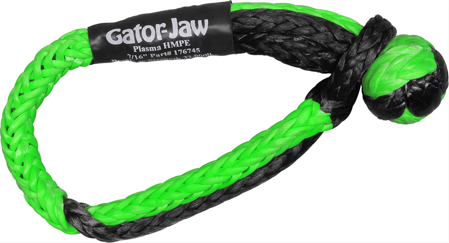 BubbaRope Gator-Jaw Pro Synthetic Shackle - Green And Black