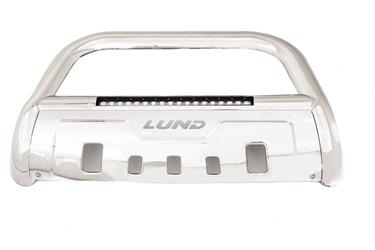 Lund International Stainless Bull Bar with LED Light Bar & Wiring Harness