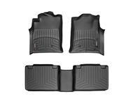 Floorliner Weathertech Front/Rear Tacoma AccessCab; Black; 2005-2015 Tacoma - Click Image to Close