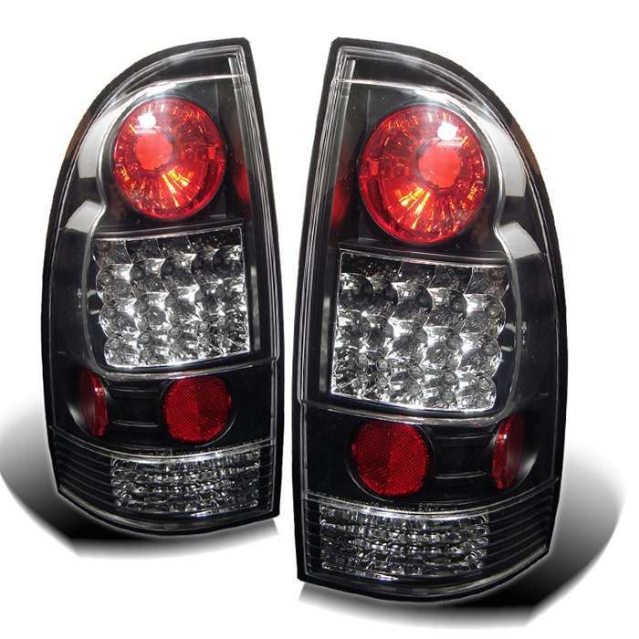 Spyder for Toyota Tacoma 05-12 LED Tail Lights - Black - Click Image to Close