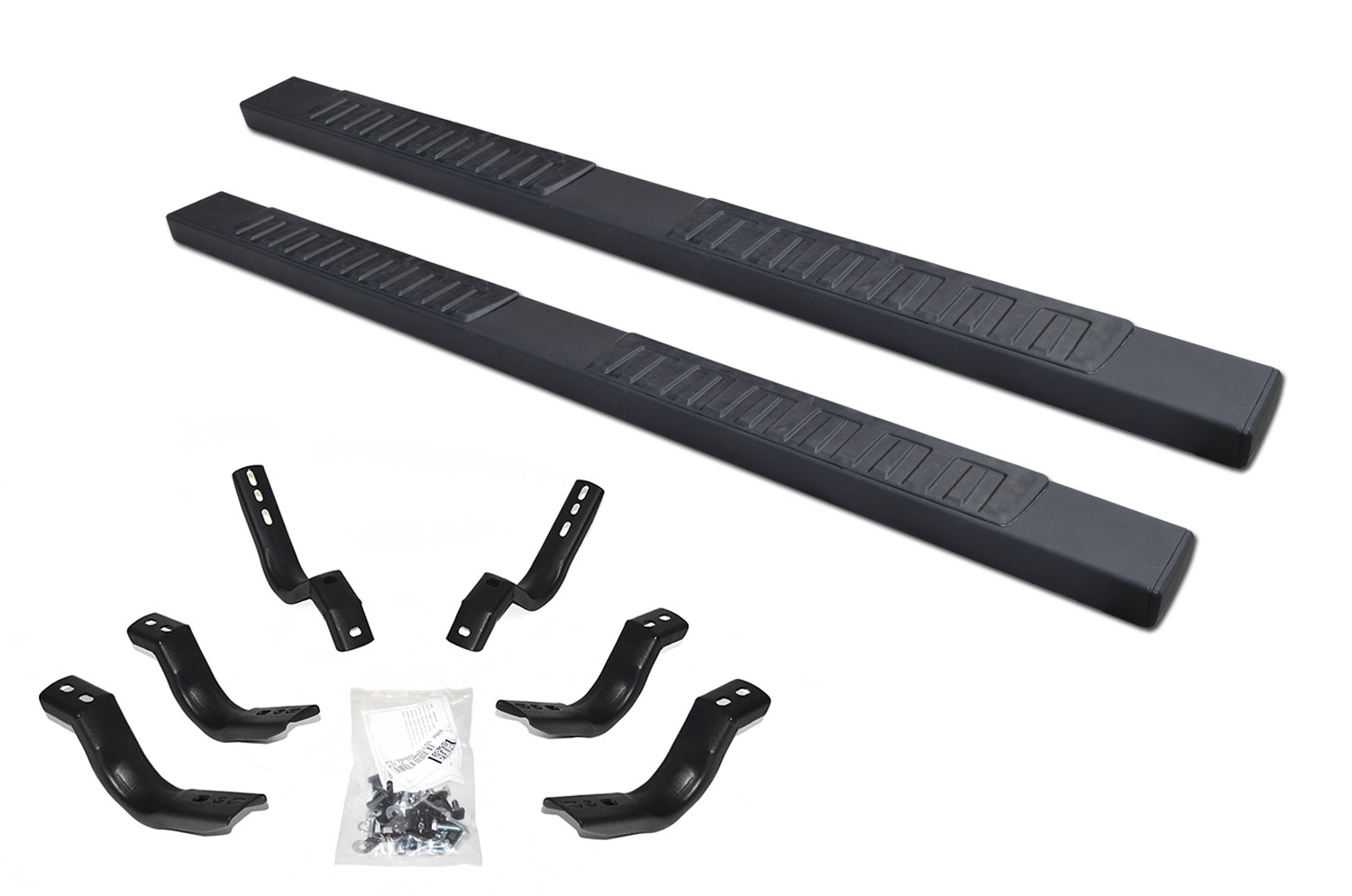 6" OE Xtreme II Textured Black SideSteps Kit - 87" Long bars + Brackets