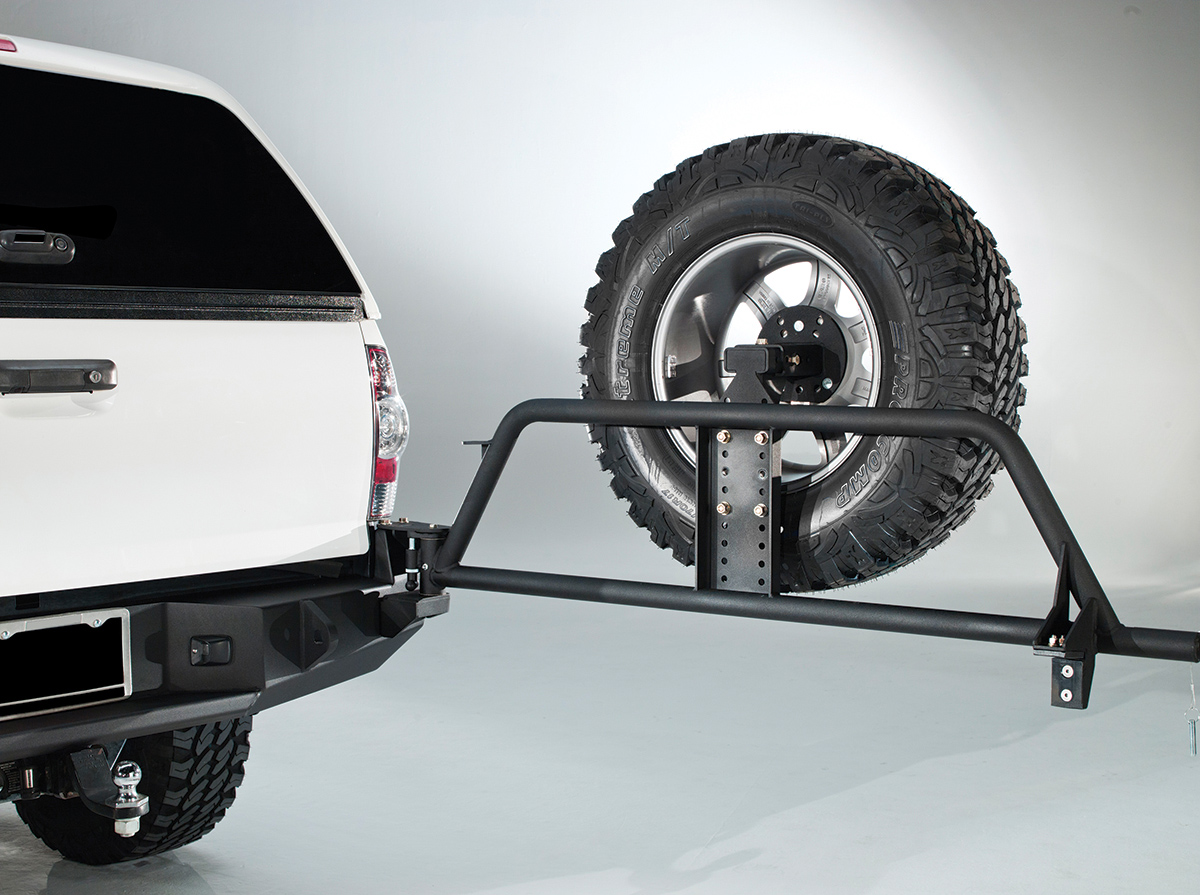 Fab Fours Optional Rear Bumper Tire Carrier 2005-2015 Tacoma - Click Image to Close