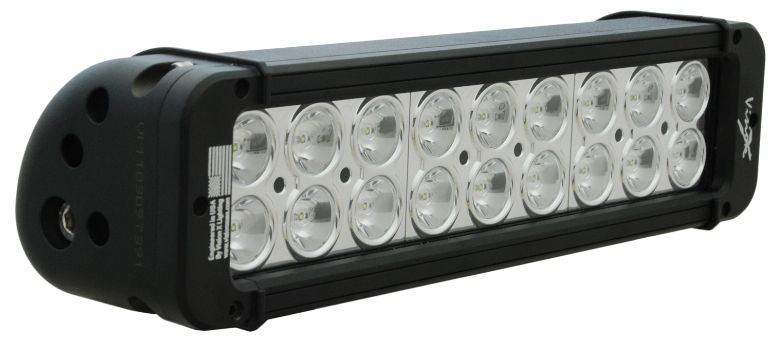 11" XMITTER PRIME LED BAR BLACK EIGHTEEN 3-WATT LED'S 10 DEGREE NARROW BEAM - Click Image to Close