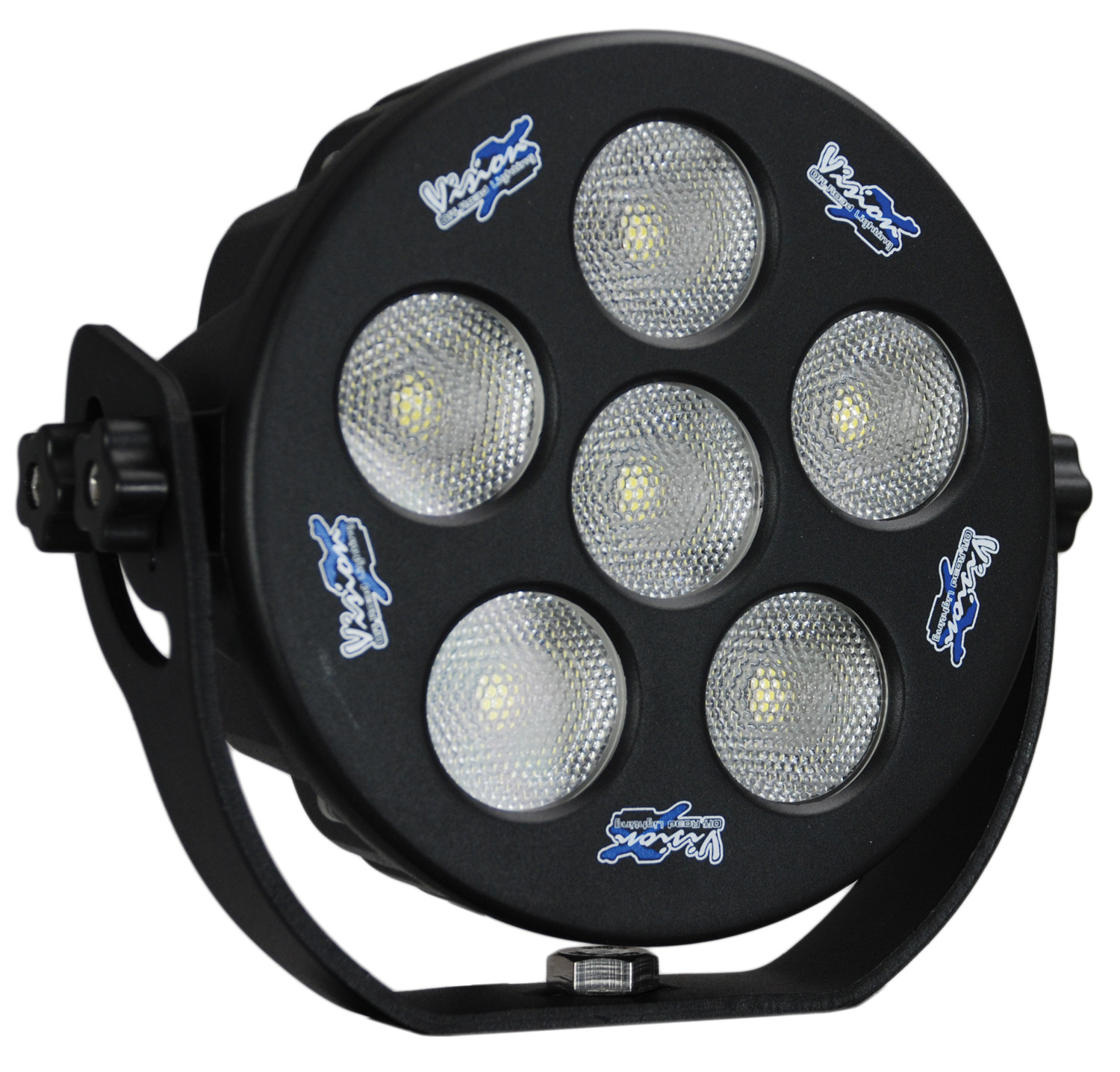 6" ROUND SOLSTICE BLACK 6 10W LED 35? WIDE - Click Image to Close