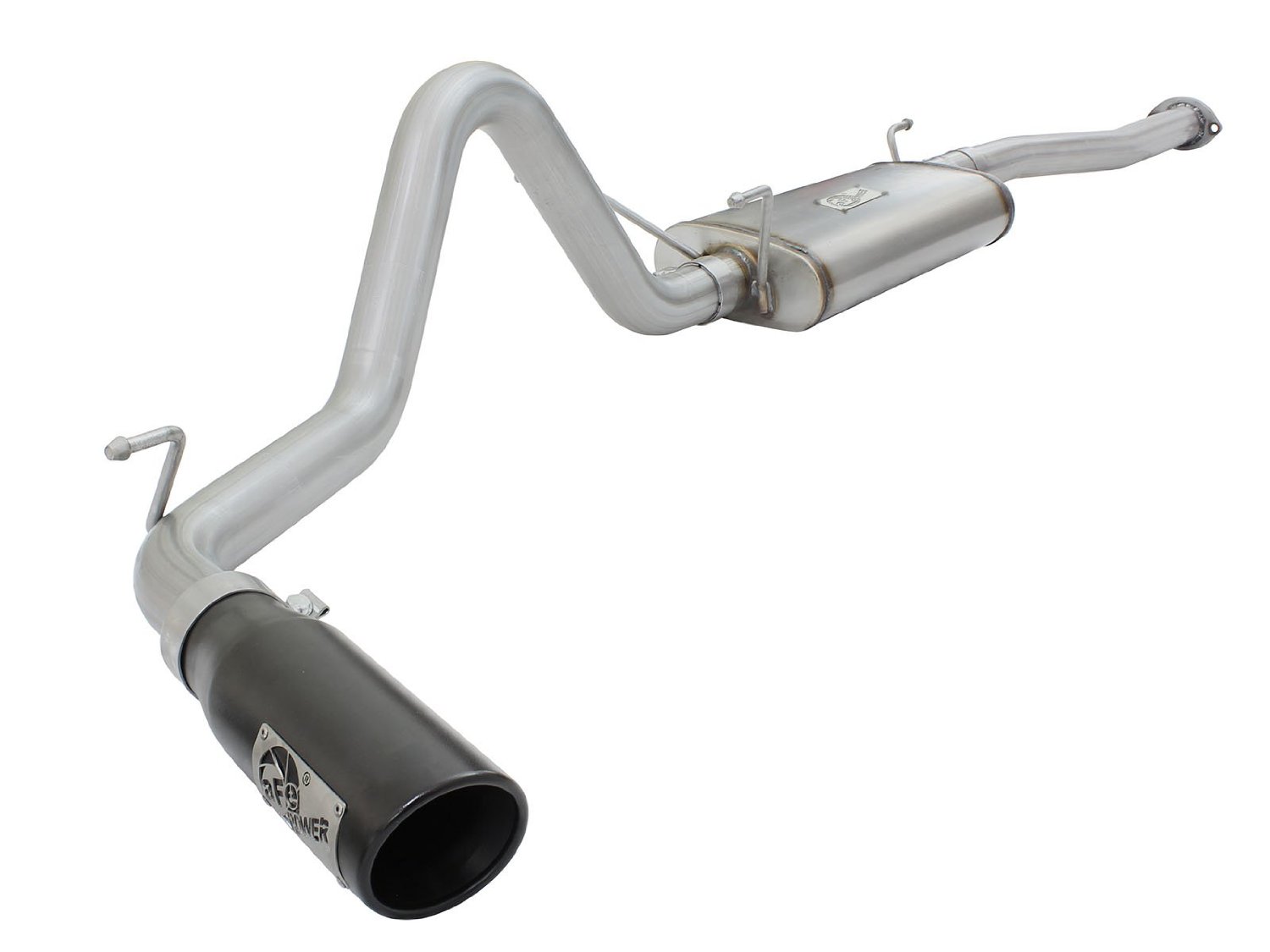 AFE MACH Force-Xp 2-1/2" Cat-Back Stainless Steel Exhaust System w/Black Tip for Tacoma 2013-2015 - Click Image to Close
