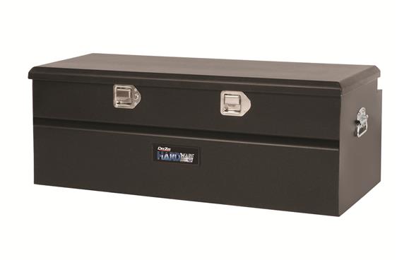 Tool Box; Hardware; Chest; Single Lid; Textured; Black; Steel; 46-1/2 Inch Width x 19 Inch Length x 16 Inch Height - Click Image to Close