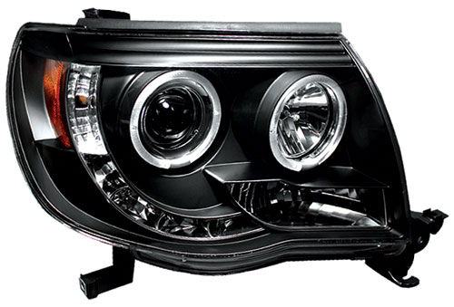 IPCW Tacoma Projector Headlights Black with Rings - 05-11