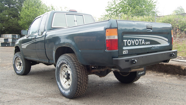 Warrior Pickup Rear Plate Bumper 1988-1995