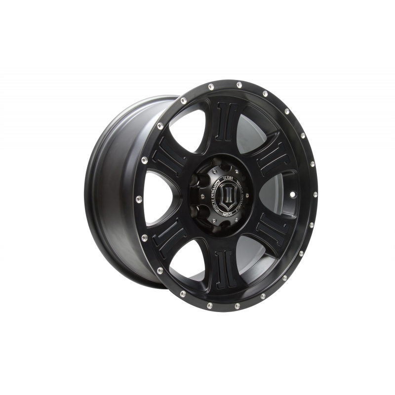 Icon SHIELD 17" Satin Black Finish Icon SHIELD 17" Satin Black Finish