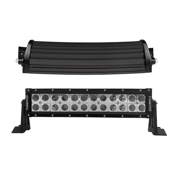Twisted 12" Pro Series Curved LED Light Bar - Click Image to Close