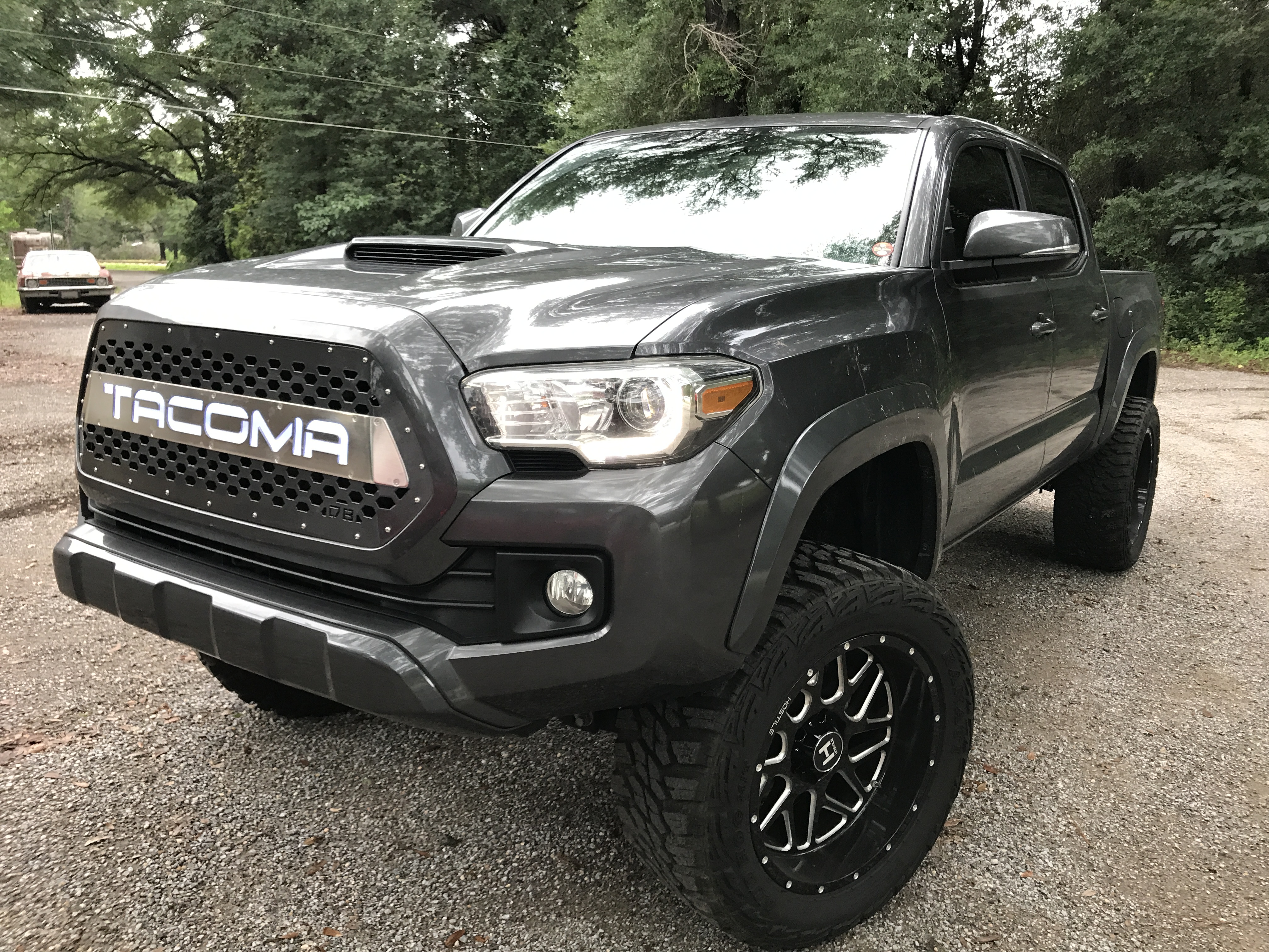 DB Customz Tacoma Drop-In Grille Insert; TRD Style with LED Night Glow