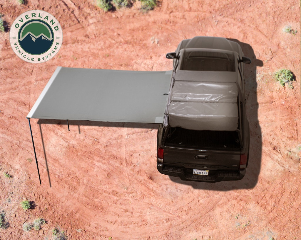 Overland Vehicle Systems Awning 2.0-6.5 Foot With Black Cover Universal Nomadic