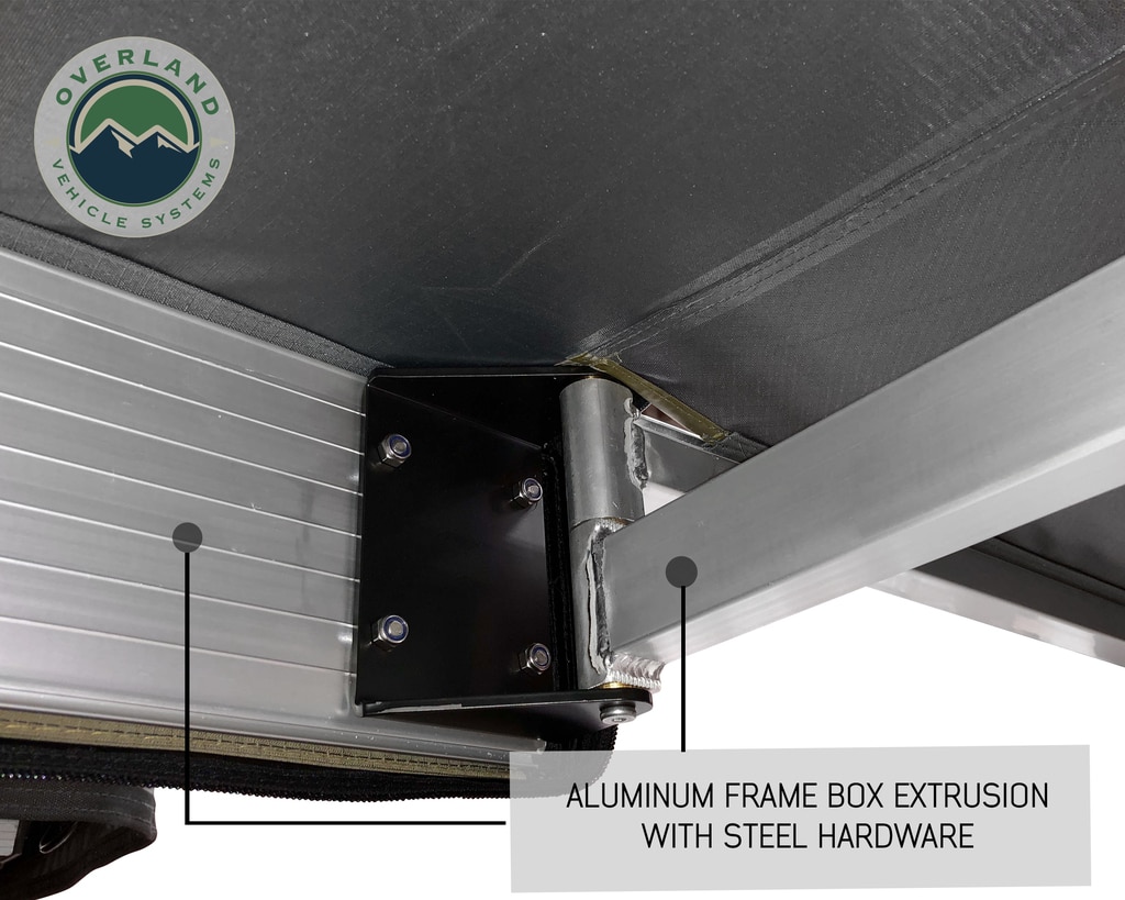 Overland Vehicle Systems Awning 270 Degree Awning and Wall 1, 2, & 3, W/Mounting Brackets Driverside Nomadic