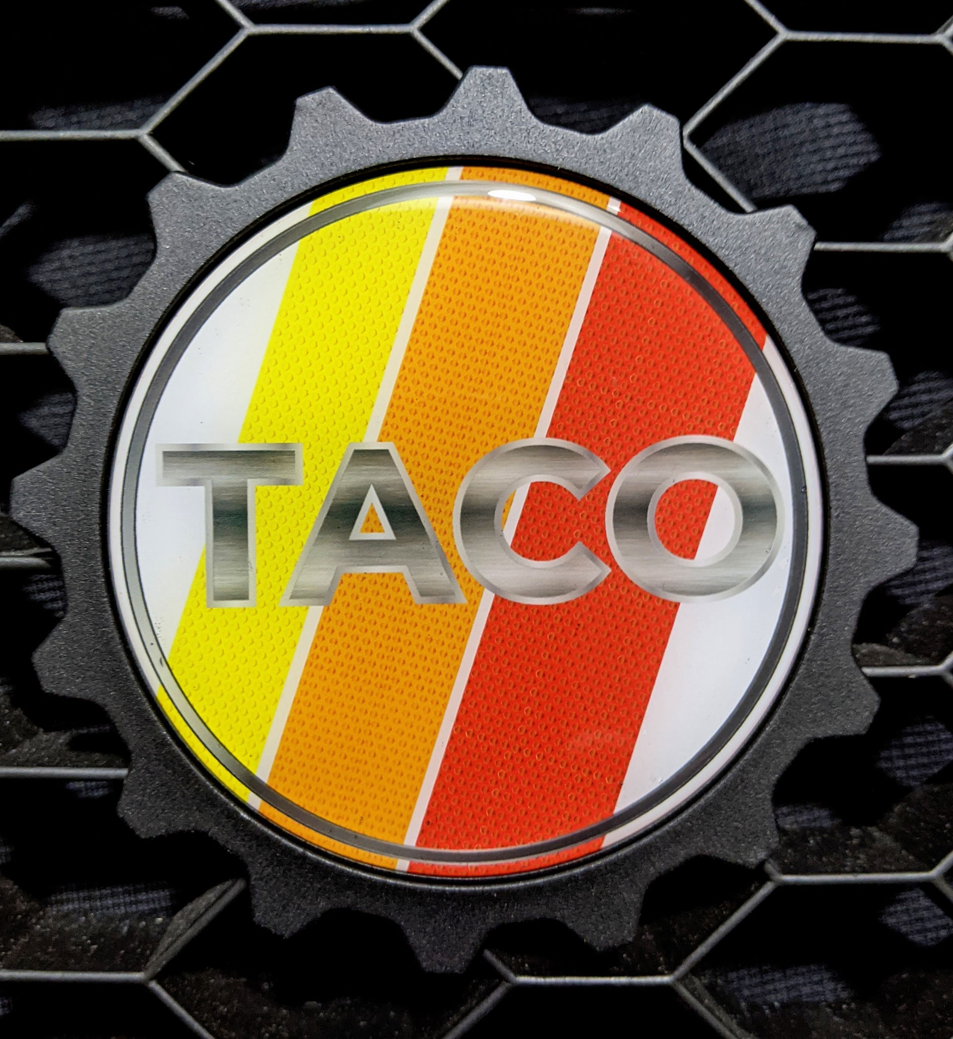 90's Taco White Badge