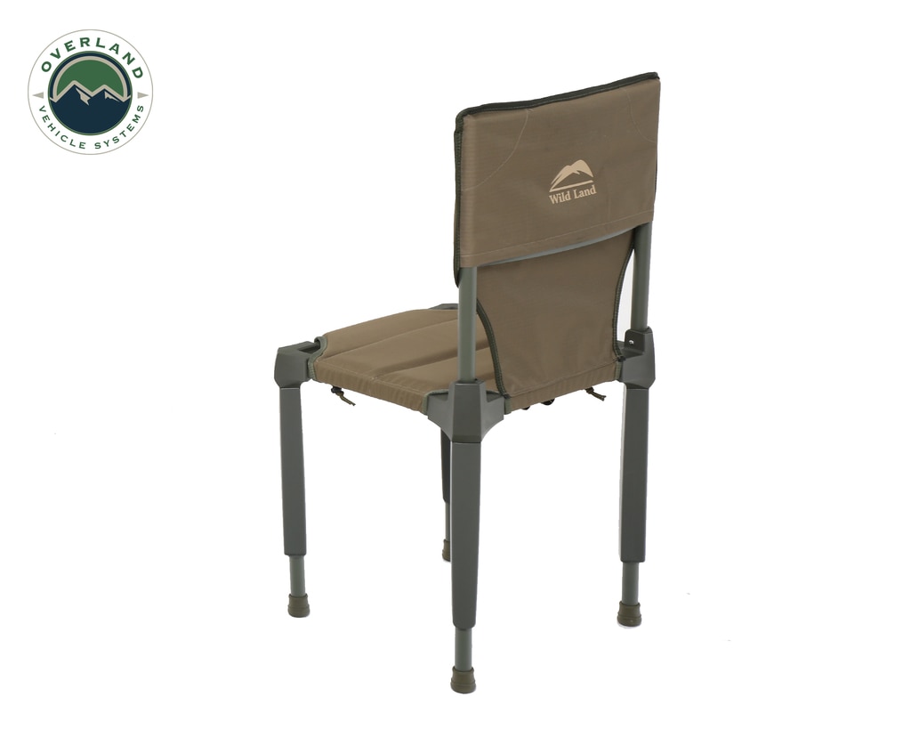Overland Vehicle Systems Camping Chair Tan with Storage Bag Wild Land - Click Image to Close