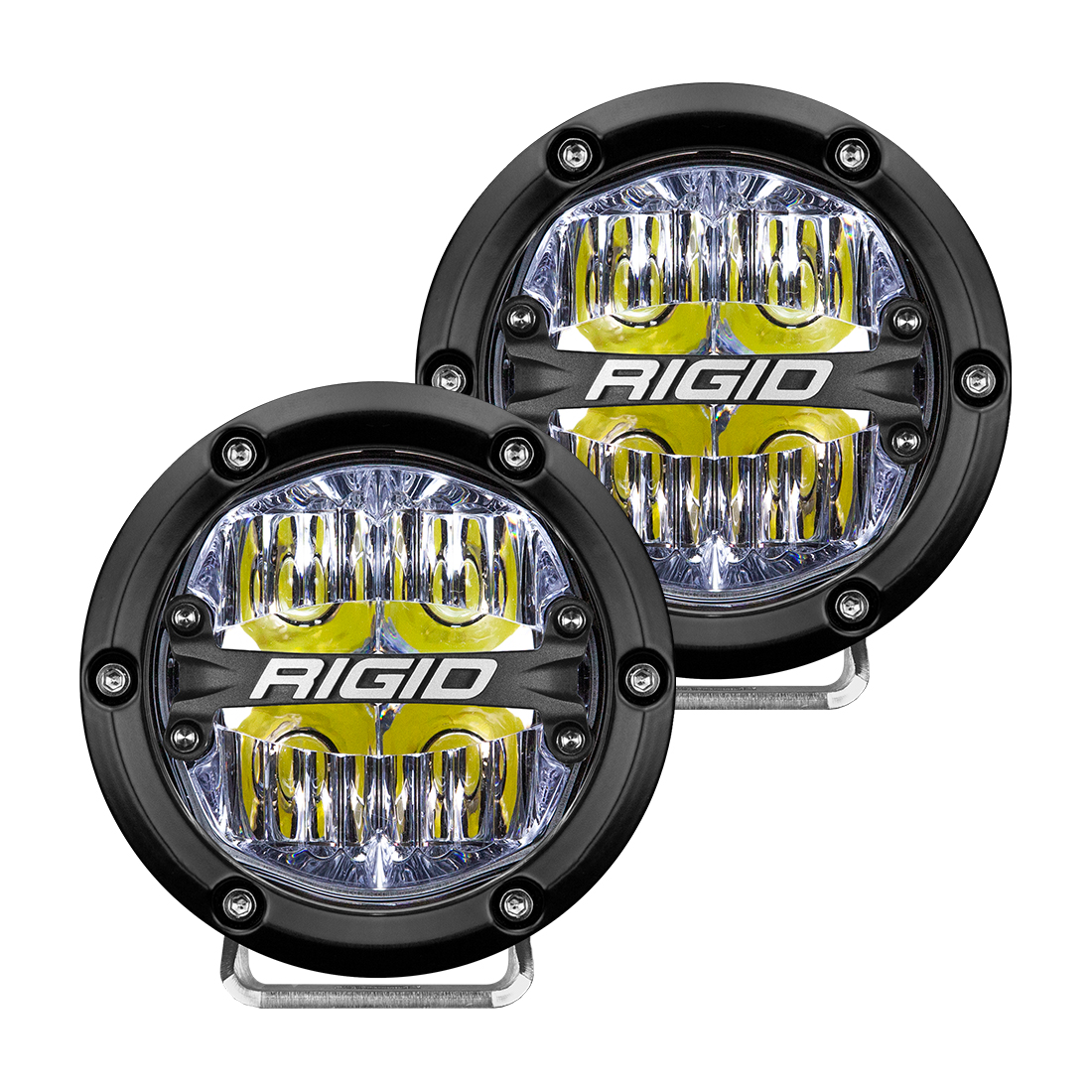 Rigid Industries 360-Series 4 Inch Led Off-Road Drive Beam White Backlight Pair