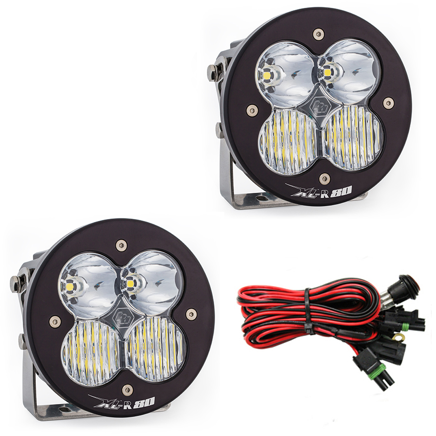Baja Designs LED Light Pods Driving Combo Pattern Pair XL R 80 Series - Click Image to Close