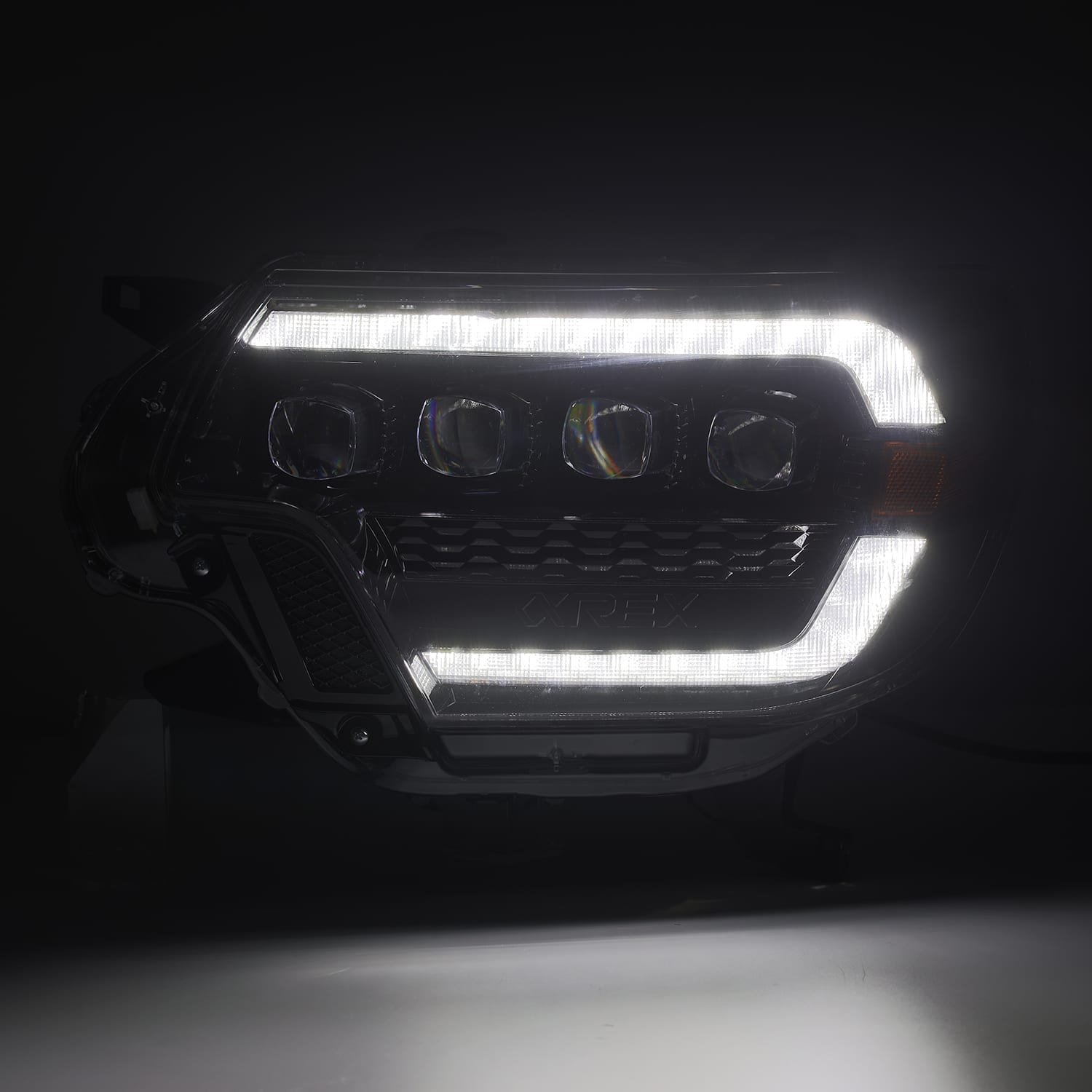 AlphaRex NOVA-Series LED Projector Headlights Black 12-15 Toyota Tacoma