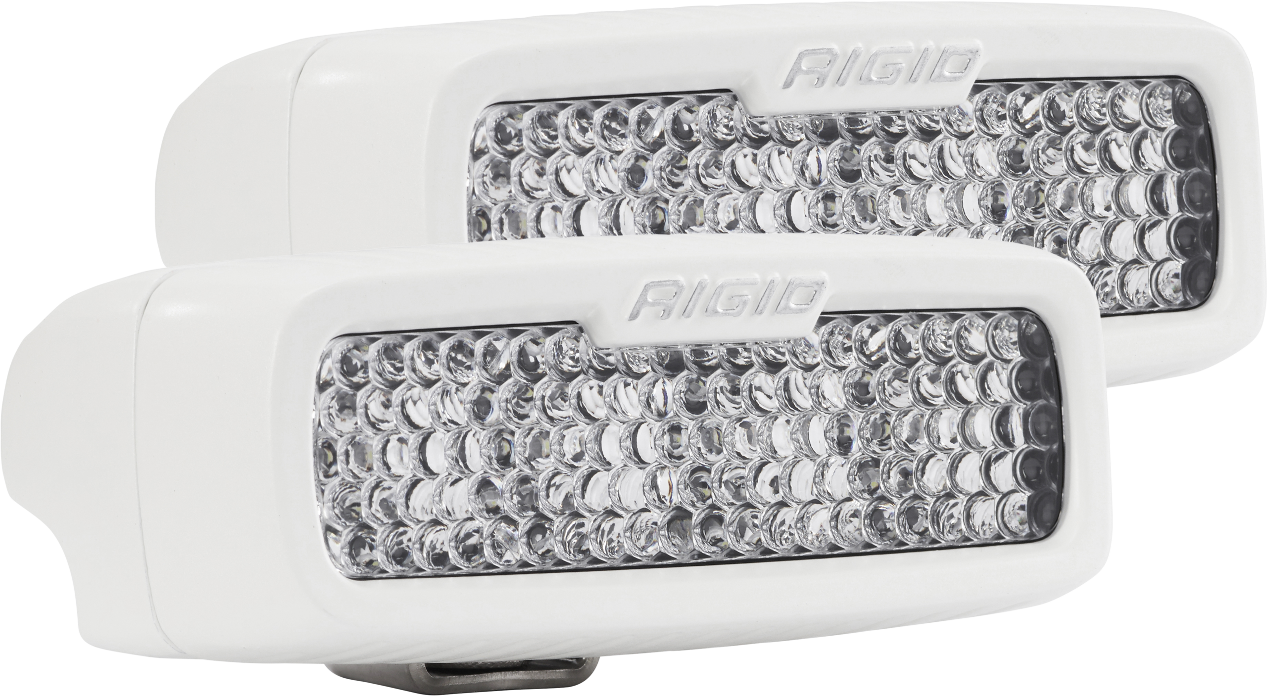 Rigid Industries Flood Diffused White Surface Mount Pair SR-Q Pro - Click Image to Close