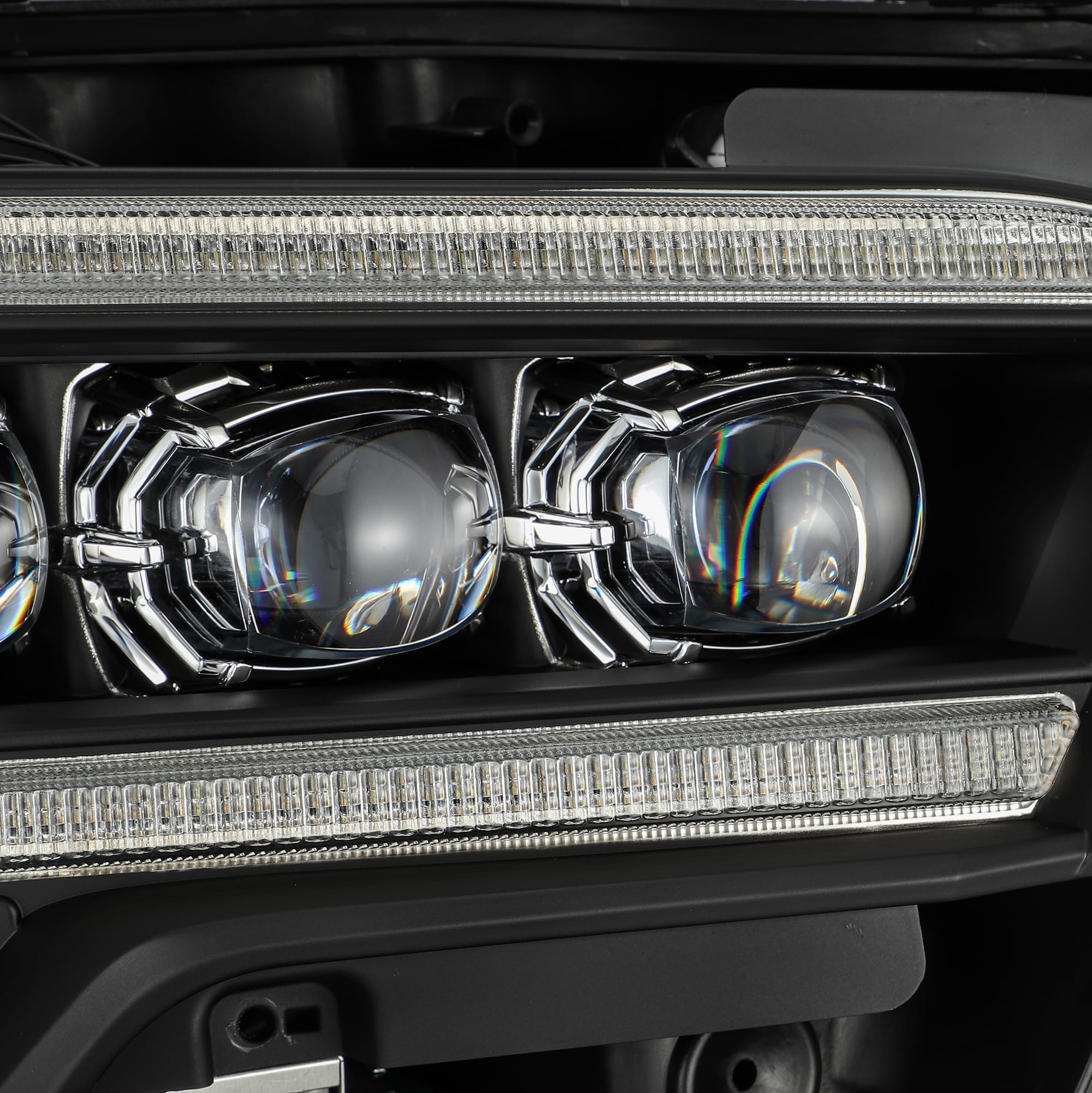 AlphaRex 16-22 Toyota Tacoma NOVA-Series LED Projector Headlights Black - Click Image to Close