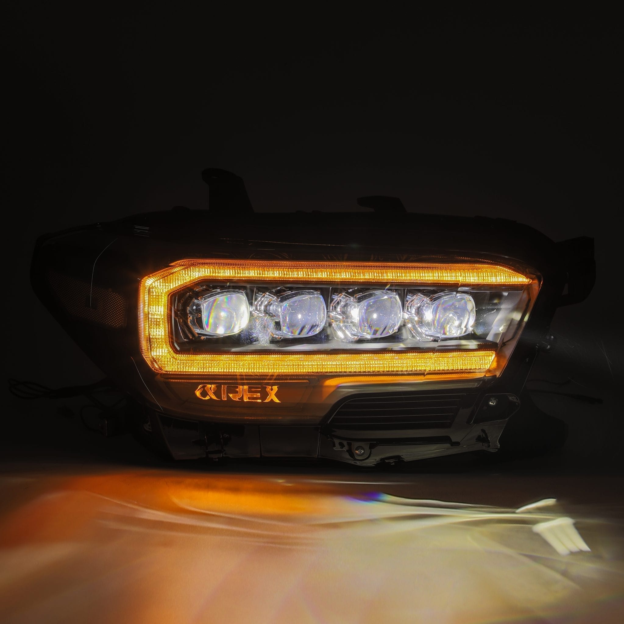 AlphaRex 16-20 Toyota Tacoma NOVA-Series LED Projector Headlights Chrome - Click Image to Close