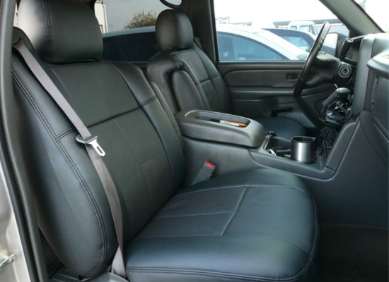 Clazzio Custom Seat Covers - Leather - Front Seats - Black
