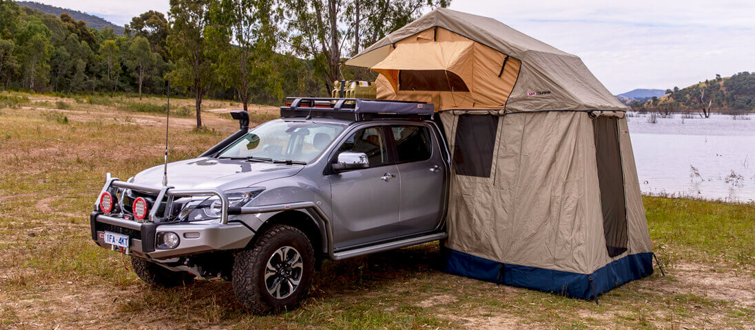 ARB Touring Range Simpson 3 Rooftop Tent & Annex Combo - Click Image to Close