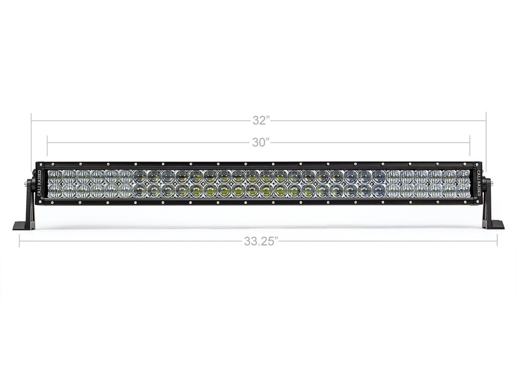 Cali Raised 32 In. Dual Row 5D Optic OSRAM LED Bar