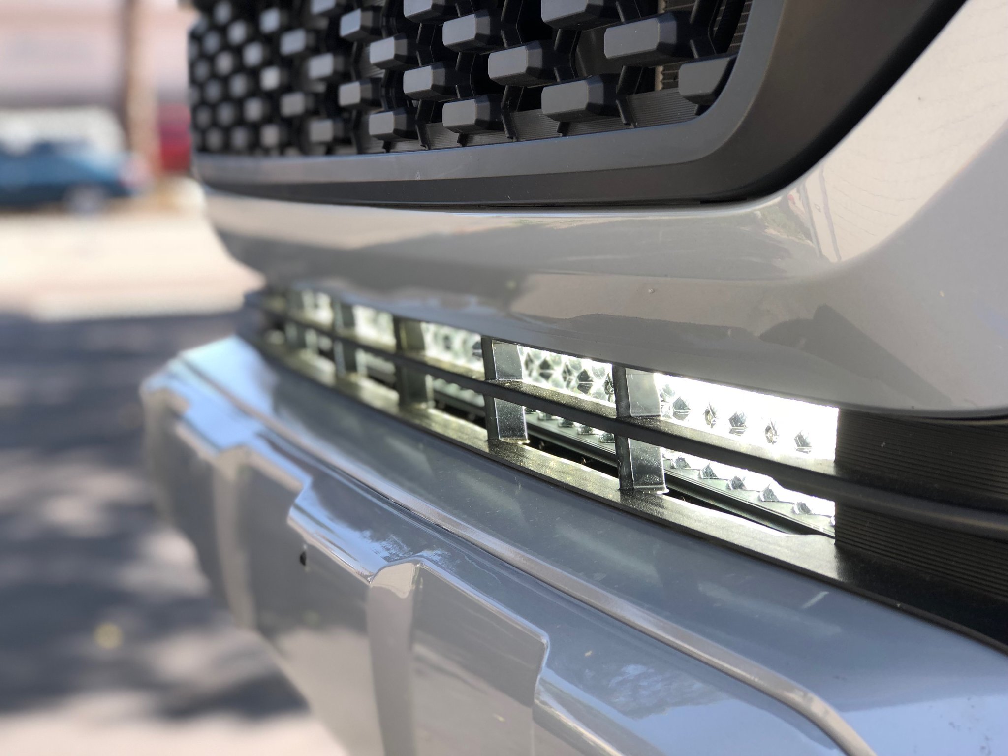 Cali Raised 32 In. Lower Bumper Hidden LED Light Bar Mounting Brackets; 2016-2021 Toyota Tacoma