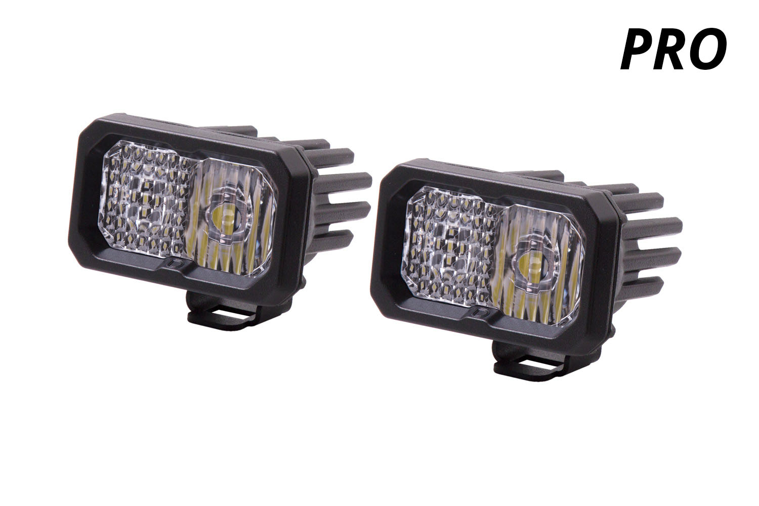Diode Dynamics Stage Series 2 Inch LED Pod, Pro White Spot Standard BBL Pair