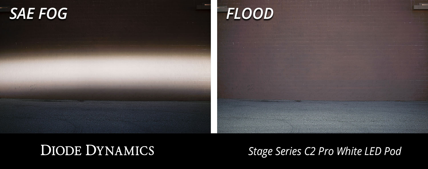 Diode Dynamics Stage Series 2 Inch LED Pod, Pro White Flood Flush WBL Each