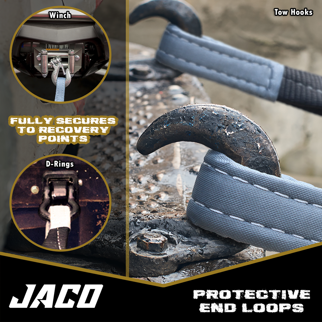 JACO TowPro Recovery Strap - 20 FT/30 FT - Ships Free!