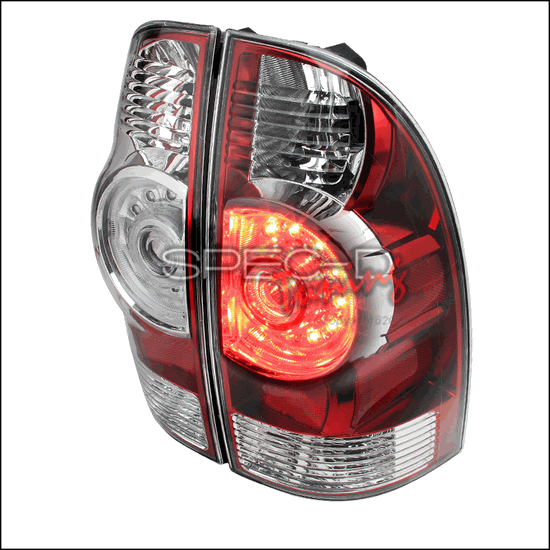 Spec-D Red LED Tail Lights - 05-15