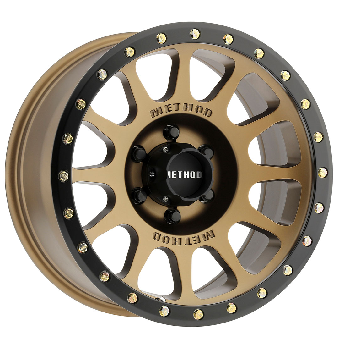 Method Race Wheels MR305 NV, 20x10, -18mm Offset, 6x5.5, 108mm Centerbore, Method Bronze - Matte Black Lip