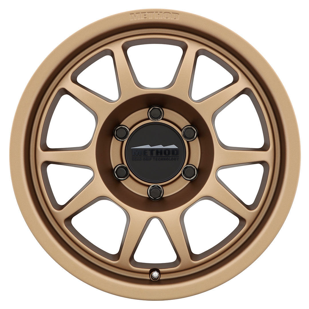 Method Race Wheels MR702 Bead Grip, 17x8.5, 0mm Offset, 6x5.5, 106.25mm Centerbore, Method Bronze - Click Image to Close