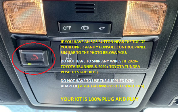 N2 Designs 2016-2022 Toyota Tacoma Plug & Play Remote Start Kit (Push to Start) - Click Image to Close