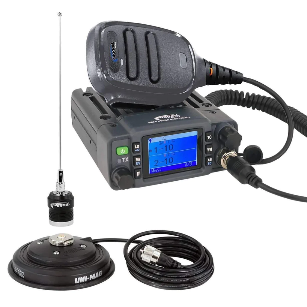 Rugged Radios Radio Kit - GMR25 Waterproof GMRS Band Mobile Radio with Antenna