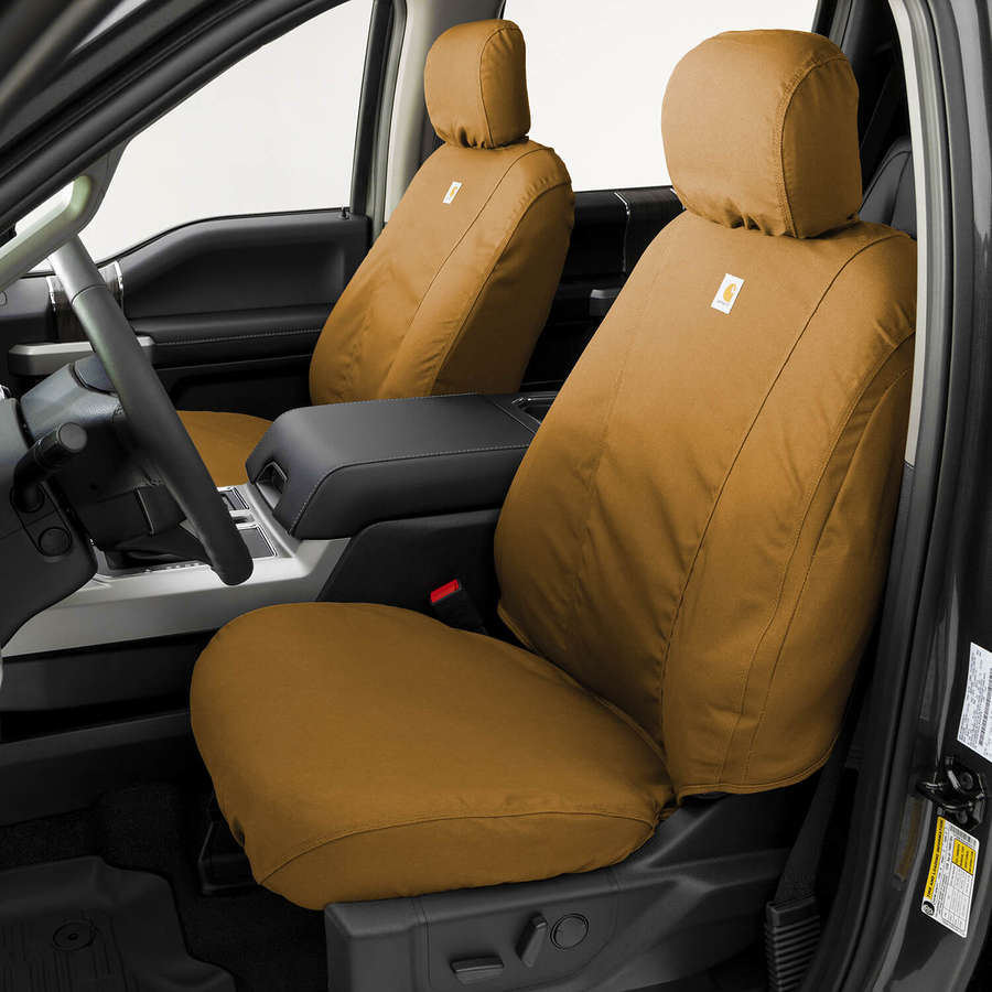 Covercraft Seat Cover, Carhartt Brown; 2005-2008 Toyota Tacoma