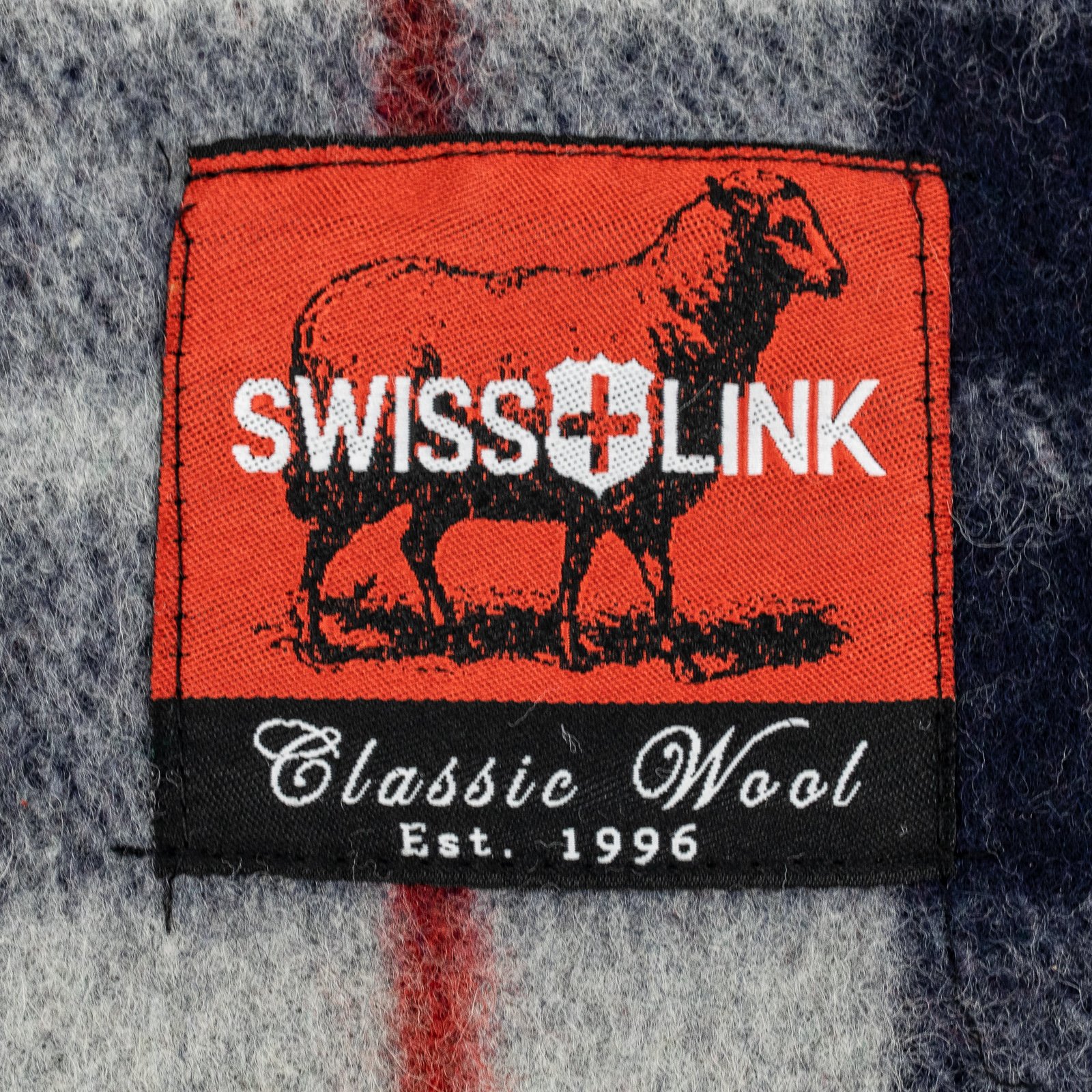 SwissLink Classic Plaid Wool Blanket Bundle