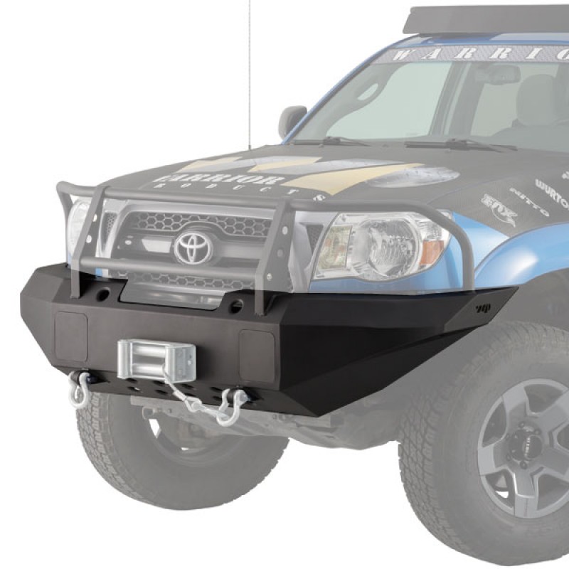 Warrior Tacoma Front Winch Bumper w/ D-ring mts and Light Plates 2012-2015