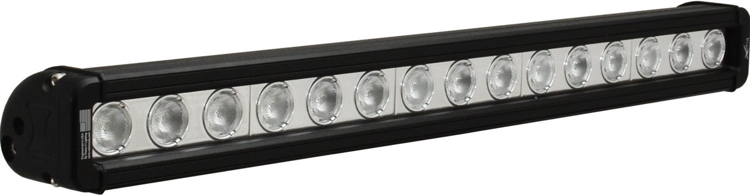 20" XMITTER LOW PROFILE BLACK 15 3W LED'S 40? WIDE - Click Image to Close