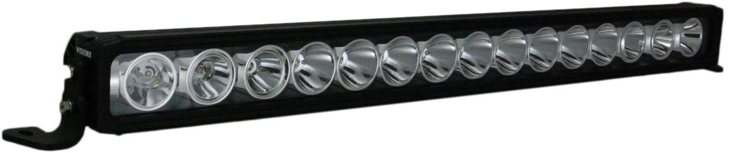 29" XMITTER PRIME IRIS LIGHT BAR 15 LED WITH TILTED OUTER OPTICS FOR MIXED BEAM - Click Image to Close