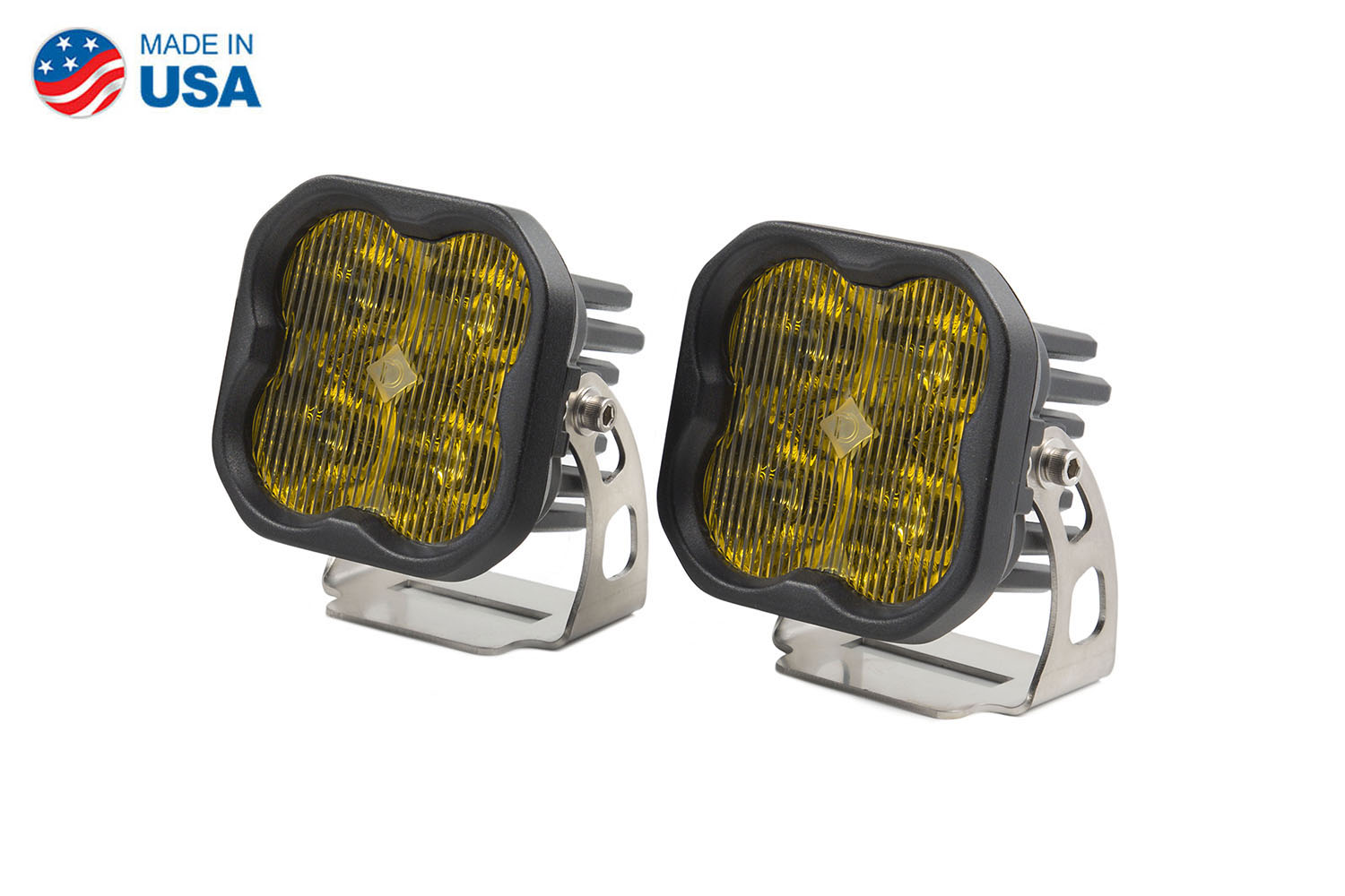 Diode Dynamics Worklight SS3 Pro Yellow SAE Fog Standard (pair)