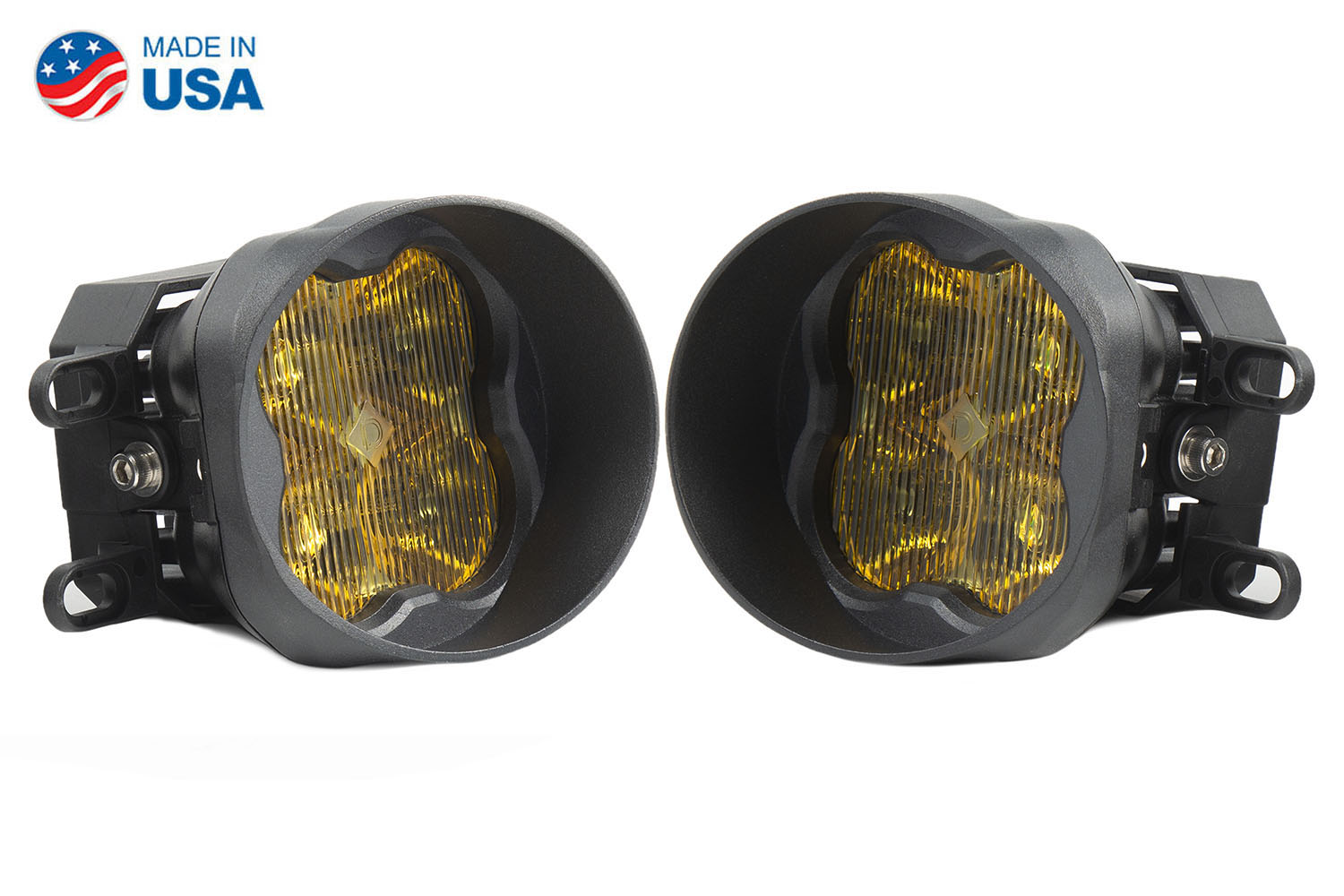 Diode Dynamics Worklight SS3 Pro Type B Kit Yellow SAE Fog - Click Image to Close
