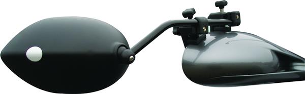 Milenco America Exterior Towing Mirrors; Clip-on Manual w/o Turn Signal Indicator (Set of 2)