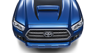 Hood Graphics - Black - 2016 Toyota Tacoma - Click Image to Close