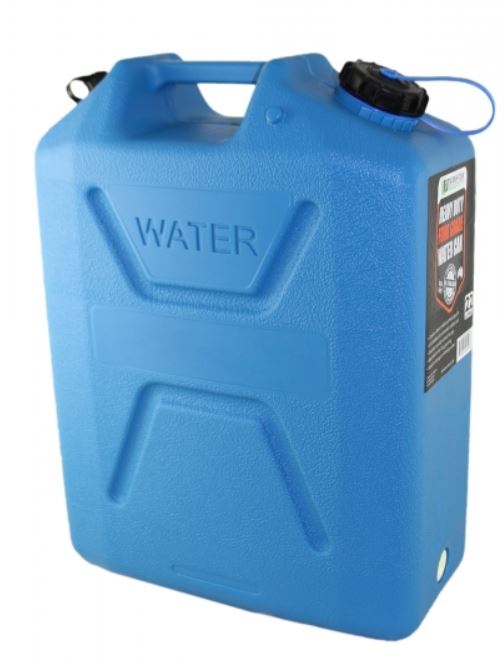 Wavian Heavy Duty Plastic 5 Gallon Water Can Blue (1 can)