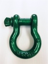 Iron Cross 3/4in D-Ring Shackle - Candy Green