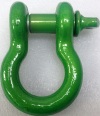 Iron Cross 3/4in D-Ring Shackle - Lime Green