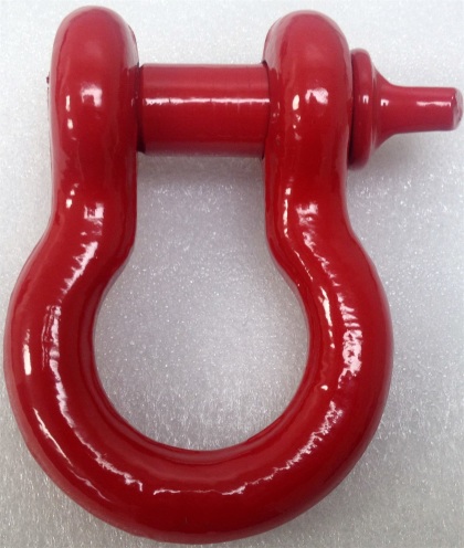 Iron Cross 3/4in D-Ring Shackle - Red